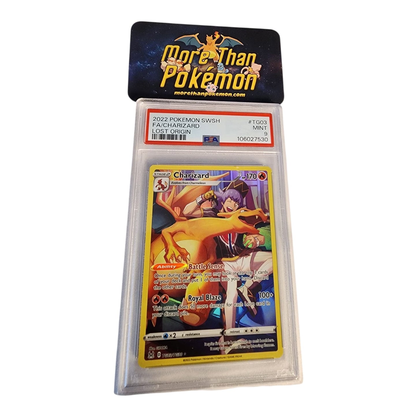2022 POKEMON SWORD & SHIELD LOST ORIGIN #TG03 FA/CHARIZARD LOST ORIGIN