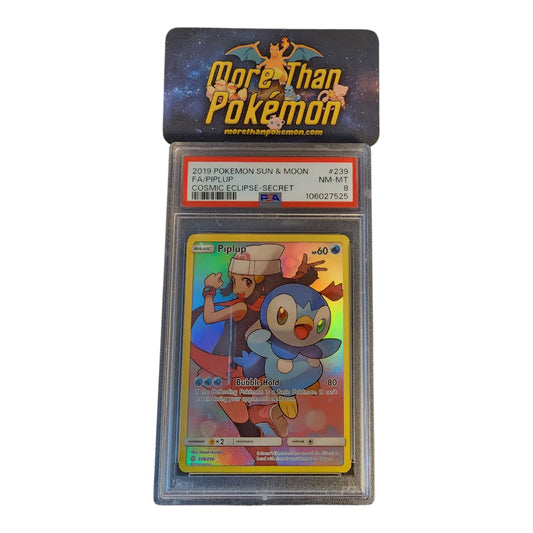 2019 POKEMON SUN & MOON COSMIC ECLIPSE #239 FA/PIPLUP COSMIC ECLIPSE-SECRE