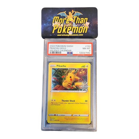 2022 POKEMON SWSH BLACK STAR PROMO #153 PIKACHU-HOLO HOLIDAY CALENDAR