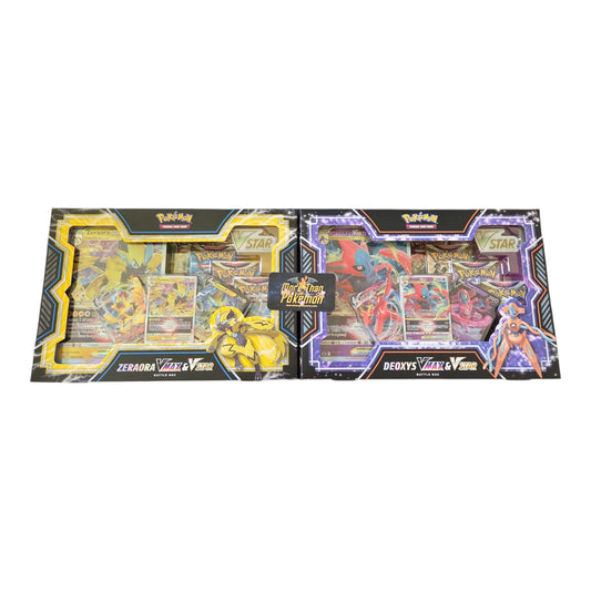 (1) Deoxys/Zeraora VMAX & VSTAR Battle Box (Set of 2)