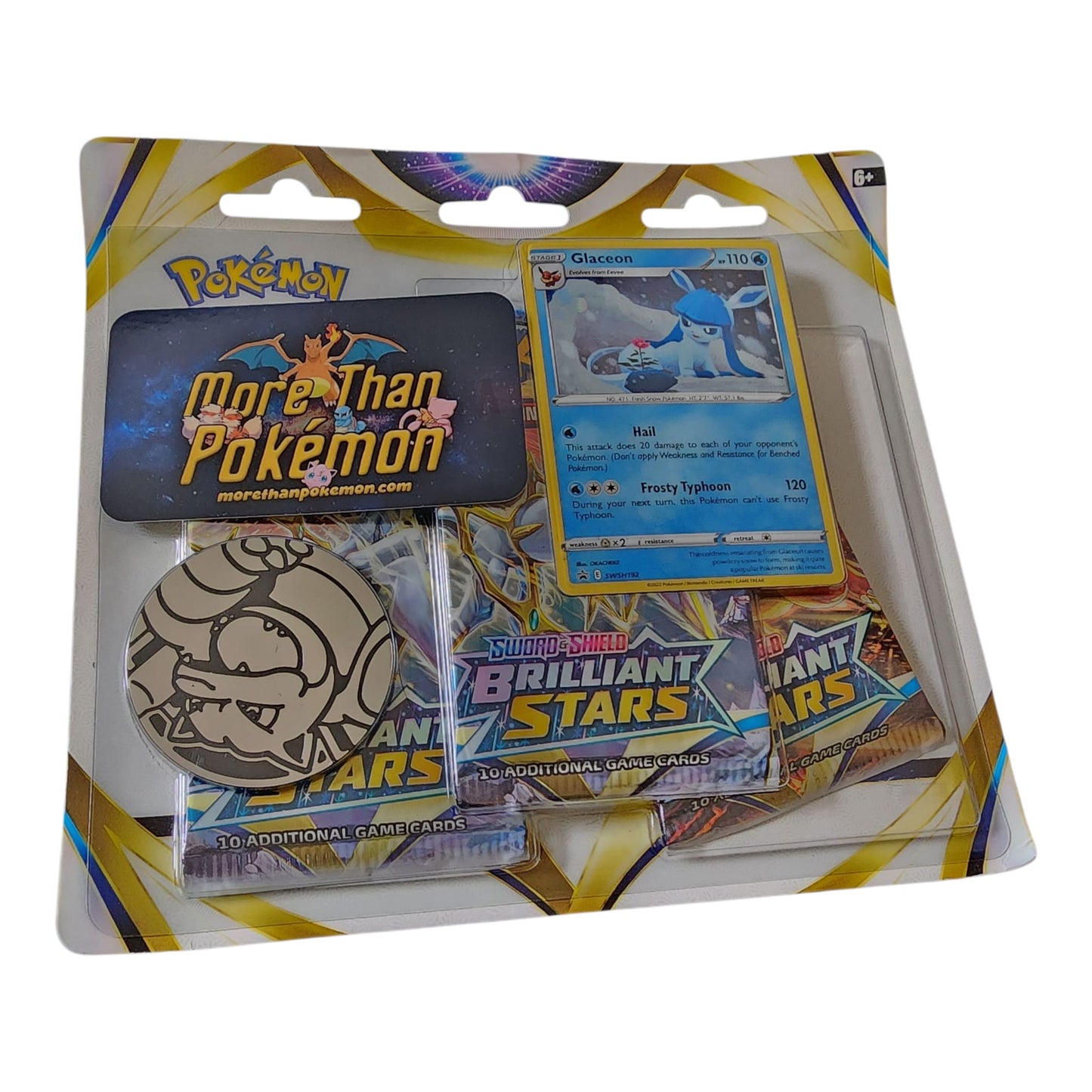 (1) Brilliant Stars 3 Pack Blister Glaceon