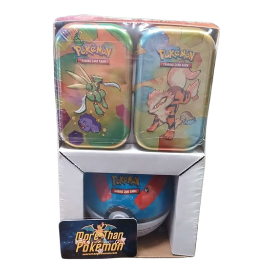(1) 151 Mini Tins 2 (random) PLUS Poke Ball (random) 3 Pack Sam’s club exclusive