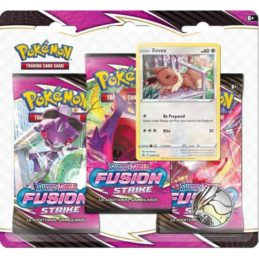 (1) Fusion Strike 3 Pack Blister (Eevee)