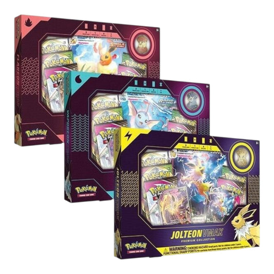 (1) Eevee Evolution VMAX Premium Collection (Set of 3)